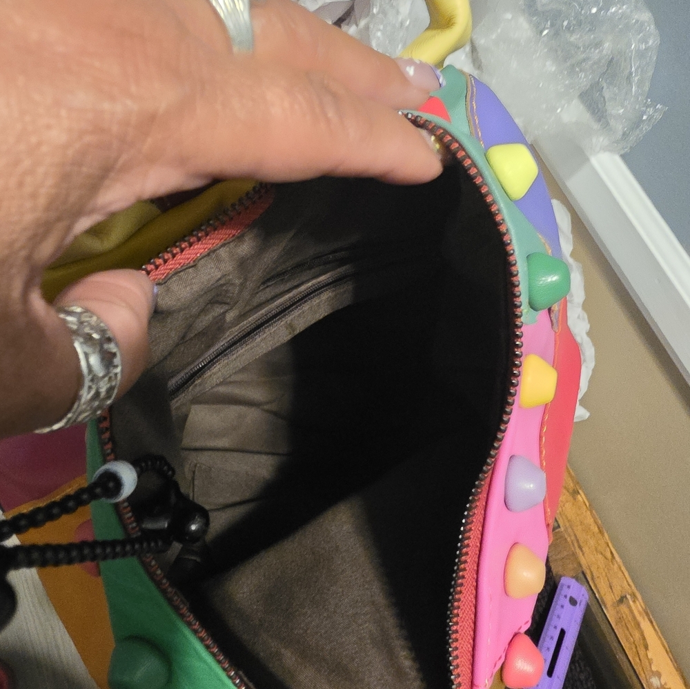Colorful Patchwork Backpack - Picture 6 of 13